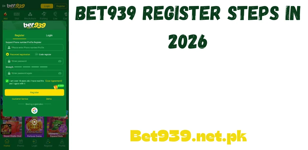 Bet939 Register Steps in 2026