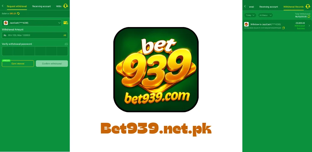 Bet939 Withdrawal